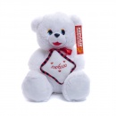 См-682-5_БЕЛ Медведь с подушкой  (Белый)