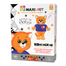 MA-A0308 Набор для Творчества Maxi Art, Игрушка из Фетра Кот Колбаскин, 21 см